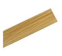 Amig - Tapajuntas para Suelo - 820 mm x 40 mm - Tira de Transición en Escalón y Adhesivo - Cubrecantos Embellecedor para Uniones de Madera, Parquet, Tarima, Mármol y Azulejo - Aluminio Pino