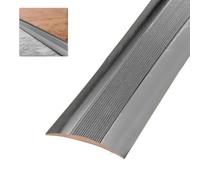 Amig - Tapajuntas para suelo - Adhesivo - Perfil de unión para suelos, parquet y tarima - Tira de transición - Color Plata - Medidas 985 mm x 4mm x 0,5mm - Especial para suelos de madera