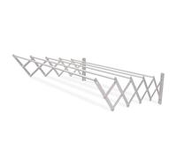 Amig - Tendedero Extensible de Pared - Medidas: 100x14x3 cm - Superficie de Tendido: 5 m - Aluminio Inoxidable - Tornillería en Acero Inoxidable - para Interiores y Exteriores - Fácil Instalación