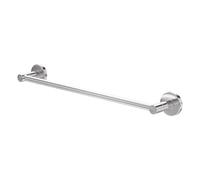 Amig - Toallero de baño Mod. Gorliz-2 - Soporte de Pared para Toallas con Tornillos incluidos - 503 x 43 x 62 mm - Acero Inoxidable - Plateado - Cromado Brillo