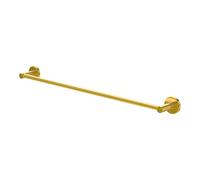 Amig - Toallero de baño Mod. Gorliz-2 - Soporte de Pared para Toallas con Tornillos incluidos - 655 x 46 x 62 mm - Acero Inoxidable - Oro Mate