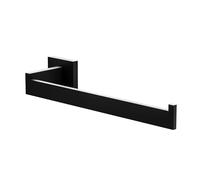Amig - Toallero de baño Mod. Isla-2 - Soporte de Pared para Toallas con Tornillos incluidos - 270 x 75 x 55 mm - Acero Inoxidable - Negro Mate