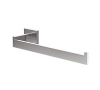 Amig - Toallero de baño Mod. Isla-2 - Soporte de Pared para Toallas con Tornillos incluidos - 270 x 75 x 55 mm - Acero Inoxidable - Plateado Mate