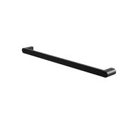 Amig - Toallero de baño Mod. OMA-2 - Soporte de Pared para Toallas con Tornillos incluidos - 490 x 70 x 30 mm - Zamak - Negro Mate