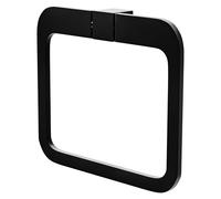 Amig - Toallero de baño Mod. OMA-4 - Soporte de Pared para Toallas con Tornillos incluidos - 200 x 175 x 30 mm - Zamak - Negro Mate