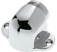 Amig - Tope Magnético para Puertas - 44 x 40 mm - Fijación al Suelo Mediante 2 Tornillos - Retenedor para Proteger Paredes contra Golpes, Rozaduras y Portazos - Zamak Plateado Brillante