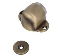 Amig - Tope Magnético para Puertas - 44 x 40 mm - Fijación al Suelo Mediante 2 Tornillos - Retenedor para Proteger Paredes contra Golpes y Rozaduras - Evita Portazos - Zamak Cuero