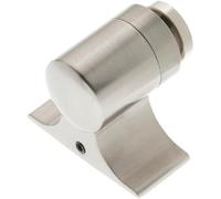 Amig - Tope Magnético para Puertas - 55 x 44 mm - Fijación al Suelo Mediante Tornillo - Retenedor para Proteger Paredes contra Golpes y Rozaduras - Evita Portazos - Zamak Plateado Brillo