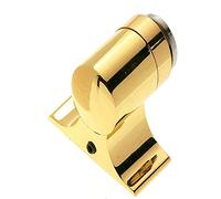 Amig - Tope Magnético para Puertas - 55 x 44 mm - Fijación al Suelo Mediante Tornillo - Retenedor para Proteger Paredes contra Golpes y Rozaduras - Evita Portazos - Zamak Dorado