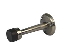Amig - Tope para Puertas de Paso - Diámetro 19 x 75 mm - Modelo 601 - Latón - Acabado Cuero - Goma Negra - Colocación en Pared - Incluye Tirafondos para su Instalación
