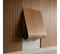 AMIGO Paneles de chapa de madera autoadhesivos,1,2 m² - 1 unidad 300 x 40 x 0,3 cm Paneles de pared 3D con aspecto de madera,acústico y decoración de paredes, salón,oficina,oficina,roble