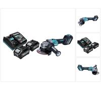 Amoladora angular a batería Makita GA 023 GM2 40 V máx. 125 mm sin escobillas XGT + 2 baterías de 4,0 Ah + cargador