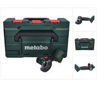 Metabo Amoladora angular a batería CC 18 LTX BL 18 V Ø76 mm sin batería con discos y maletín metaLoc