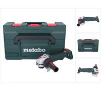 Amoladora angular a batería Metabo WPB 18 LT BL 11-125 Quick de 18 V y 125 mm sin escobillas + metaBOX (613059840) —sin batería ni cargador—