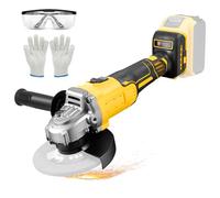 Amoladora Angular a Eléctrica Compatible con DeWalt 20V Batería, 10000 RPM, Amoladora Angular Sin Escobillas, 125mm, Amoladora con Motor sin Escobillas para Esmerilado, Pulido, Corte