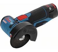 Amoladora angular Bosch Professional GWS 12V-76, diámetro de 75 mm, 2 baterías de 3,0 Ah, sistema L-BOXX