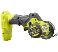 Amoladora angular compacta sin escobillas RYOBI de 18V, con un diámetro de 76 mm, 20000 RPM, profundidad de corte de 16 mm. Incluye 3 discos de corte