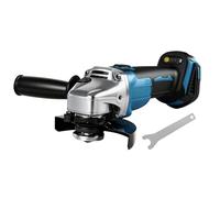 Amoladora angular con batería para Makita 18 V, Bürstenlon compacta 9000 rpm con 4 velocidades, disco abrasivo de 125 mm con llave de lijadora para lijar, cortar y pulir (sin batería)