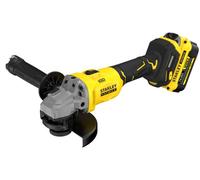 Amoladora angular de 125 mm, sin escobillas, con batería de litio de 18V - 1 batería de 4 Ah, en kit Pro-Stack - SFMCG710M1T-QW STANLEY FATMAX V20