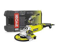 Amoladora angular Ryobi EAG2000RS | Amoladora angular Ryobi de 2000 W, disco de 230 mm - empuñadura posterior orientable y maletin de transporte.
