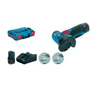 Bosch Amoladora angular a batería GWS 12V-76 – 2x3.0Ah, cargador GAL 1230 CV, L-BOXX2
