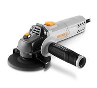 Amoladora angular, DEKOPRO 115mm 750W Amoladora angular eléctrica con cable,12.000 RPM, para cortar, amolar, pulir y lijar