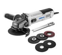Amoladora Angular Eléctrica: DEKOPRO 4-1/2 Pulgadas 7.5-Amp Amoladora Angular Manual con Cuerda Herramientas Eléctricas con Muela para Esmerilar y Cortar, Disco para Metal, Madera, Estuche rígido