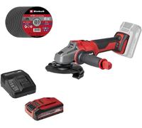 Amoladora angular inalámbrica Einhell Professional AXXIO 18/125, 18 voltios, color rojo/