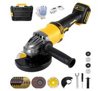Amoladora angular inalámbrica para Dewalt, 125 mm, 10.000 rpm, herramienta de separación, amoladora eléctrica, motor sin escobillas con 6 discos de corte para cortar madera, plástico, metal pulido