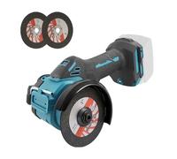 Amoladora angular inalámbrica para Makita 18 V, mini amoladora angular sin escobillas 20000 RPM 75 mm, herramienta de ángulo pequeño con 2 discos para cortar, pulir y esmerilar (para Makita)