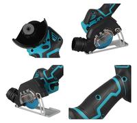 Amoladora angular mini inalámbrica, 380W, 19500 RPM, 21V, diámetro de disco de 76 mm, peso de 1,4 kg