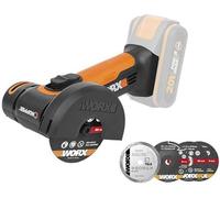 Amoladora angular mini inalámbrica CHOPPER WORX 20V, 76mm, modelo WX801.9, sin batería ni cargador