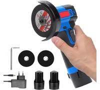 Amoladora angular, motor de 550W, recargable, modelo A, con 2 baterías, para uso en la Unión Europea