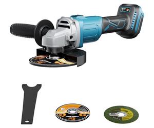 Amoladora angular, motor sin escobillas, diseño ergonómico. No incluye batería ni cargador