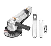 Amoladora angular neumática industrial XQ-818, amoladora de aire de 5 pulgadas, 11000 RPM, con entrada de aire de 1/4 de pulgada, consumo de aire de 3,8 CFM a una presión de (máquina de 4 pulgadas)