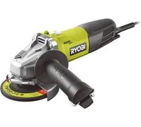 Amoladora angular RYOBI RAG800-125G, 800 W, 125 mm, 12000 rpm, con disco de corte para metal y llave