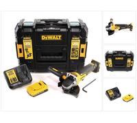 Amoladora angular sin cable DeWalt DCG 406 D1 18V 125mm sin escobillas + 1x batería recargable 2.0Ah + cargador + TSTAK