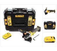 Amoladora angular sin cable DeWalt DCG 406 NT 18V 125mm sin escobillas + 1x batería recargable 2.0Ah + TSTAK - sin cargador