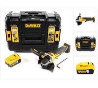 Amoladora angular sin cable DeWalt DCG 406 NT 18V 125mm sin escobillas + 1x batería recargable 5.0Ah + TSTAK - sin cargador