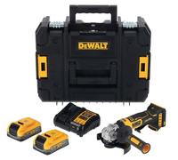 Amoladora compacta de 125 mm XR de 18V, 3,5 Ah, tecnología Li-Ion Brushless powerstack - DEWALT - DCG404S2T-QW