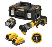 Amoladora compacta de 76 mm, 18V, 1.7Ah, tecnología Li-ion Brushless Powerstack - DEWALT - DCG430E2T-QW