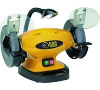 Amoladora de banco FARTOOLS PRO BG 150B, 400 W, disco de 150 mm, 2950 RPM, con lámpara LED, color amarillo