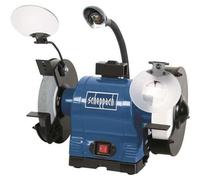 Amoladora de banco SCHEPPACH BG200AL, motor de inducción de 550 W, muela de 40 mm, protector contra salpicaduras con lupa