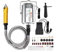 Amoladora de eje flexible de 1200 W, 30000 rpm, 46 piezas, kit de herramientas giratorias de eje flexible