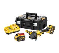 Amoladora DeWALT DCG418T2 FlexVolt (2 x 54V/18V 6,0Ah + DCB116 + TSTAK II)