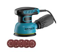 Amoladora eléctrica, 300W de potencia, disco de lijado de 125 mm, modelo estándar
