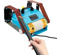 Amoladora eléctrica, velocidad variable, diseño de doble banco, color azul