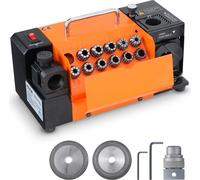 Amoladora para brocas VEVOR de 120 W, mesa de amolado de 4500 RPM, con 11 adaptadores, adecuada para brocas de φ3-13 mm.