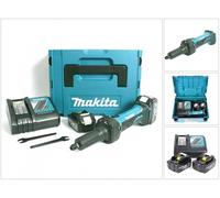 Amoladora recta sin cable Makita DGD 800 RFJ 18V + 2x batería 3.0Ah + cargador + Makpac