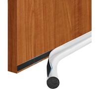 AMOMYDOG Burlete Puerta Entrada, 96cm Burlete Bajo Puerta Autoadhesivo, Prueba de Sonido, Reduce Ruido, Reductor Frio/Calor, Bloqueo de Viento, Luz, Polvo, Insectos Tira Sellado Puerta (Blanco)